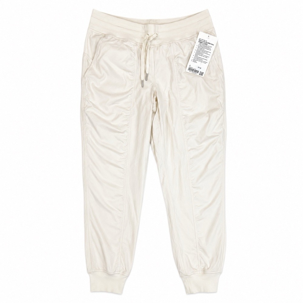 NWT Lululemon Dance Studio Mid-Rise Jogger Lined Size 8 Light Ivory $118 28"
